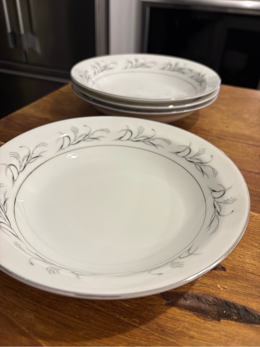 Platinum Garland by Harmony House Rim Soup Bowls - Set of 4